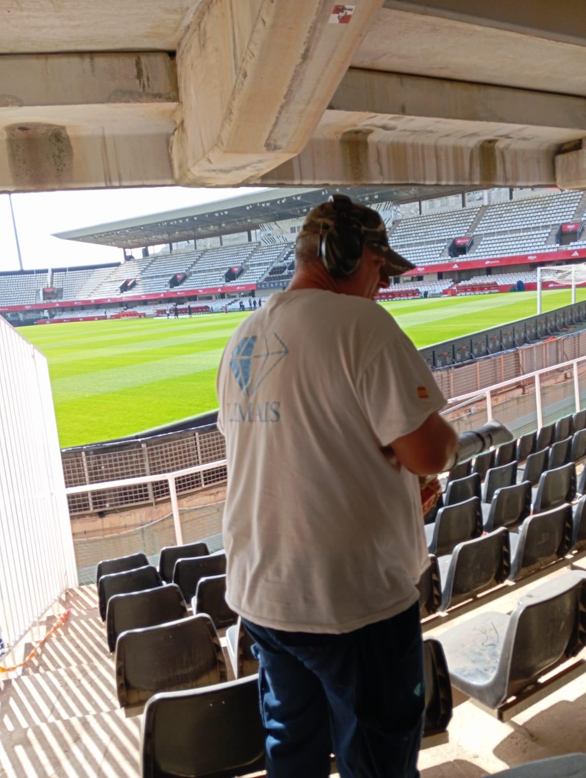 Limpieza Estadio Cartagonova 29/11/2024</p>
<p>Partido España - Corea del Sur de la Selección Femenina de Fútbol</p>
<p>Limpieza Estadio Cartagonova España Corea del Sur 29/11/2024